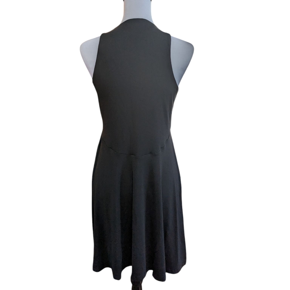 Athleta Santorini Thera Black Sleeveless Dress Size Medium - Picture 2 of 5